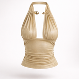 SOLÉA™ Rygløs Halterneck Top