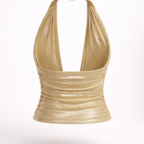 SOLÉA™ Rygløs Halterneck Top