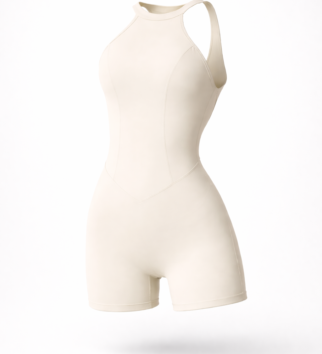 Tætsiddende Sports Jumpsuit Yogasæt