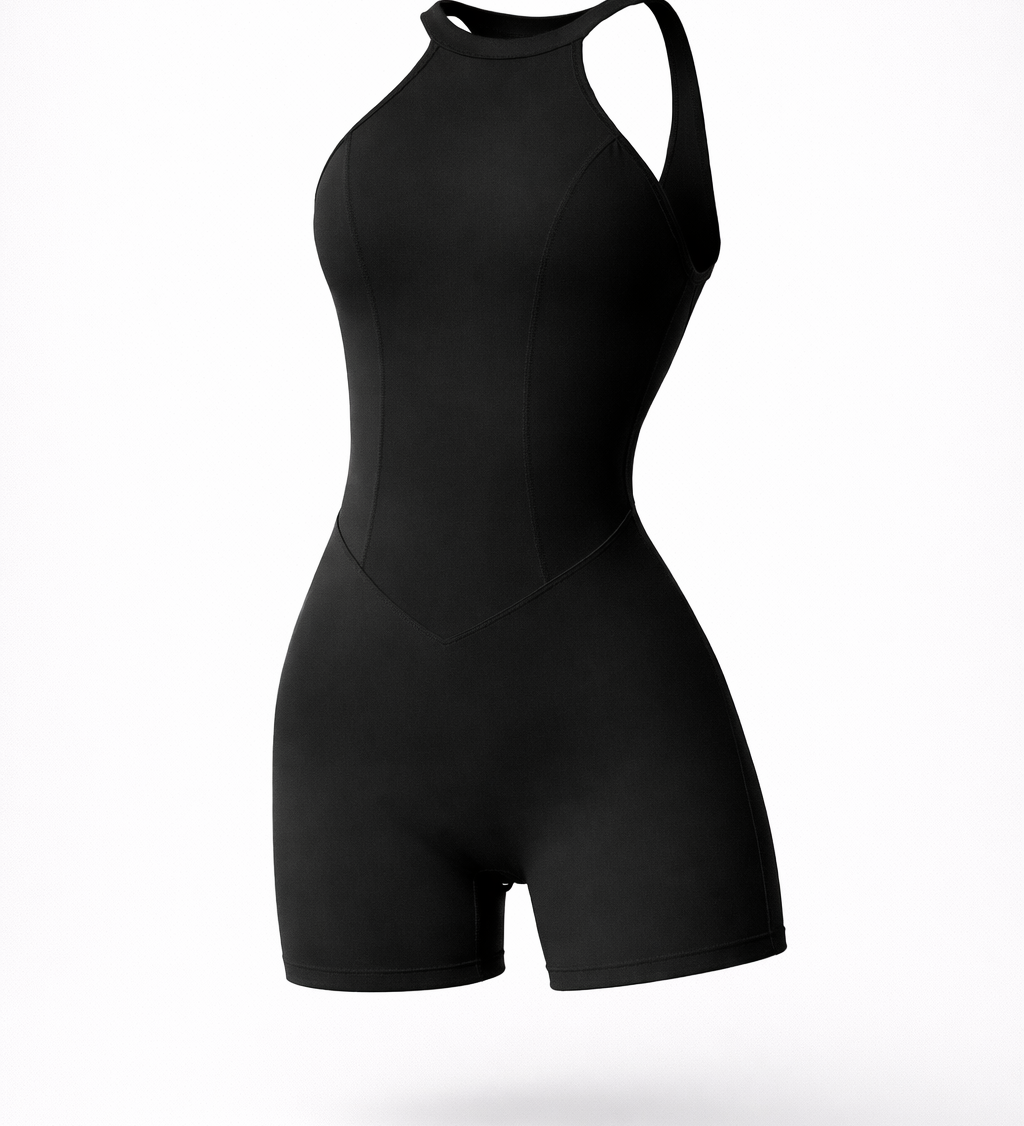 Tætsiddende Sports Jumpsuit Yogasæt