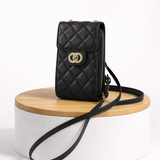 ÉLISÉA™ Quiltet Mini Crossbody i Læder