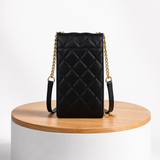 ÉLISÉA™ Quiltet Mini Crossbody i Læder