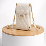 ÉLISÉA™ Quiltet Mini Crossbody i Læder