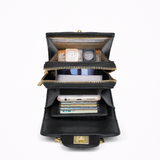ÉLISÉA™ Quiltet Mini Crossbody i Læder