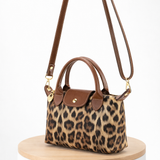 VALÉRIA™ Leopard Mini Crossover-taske
