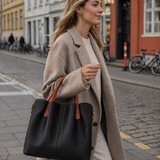 VALENZA™ Kontrastlæder-shopper