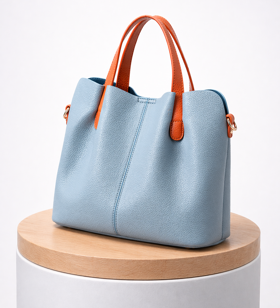 VALENZA™ Kontrastlæder-shopper