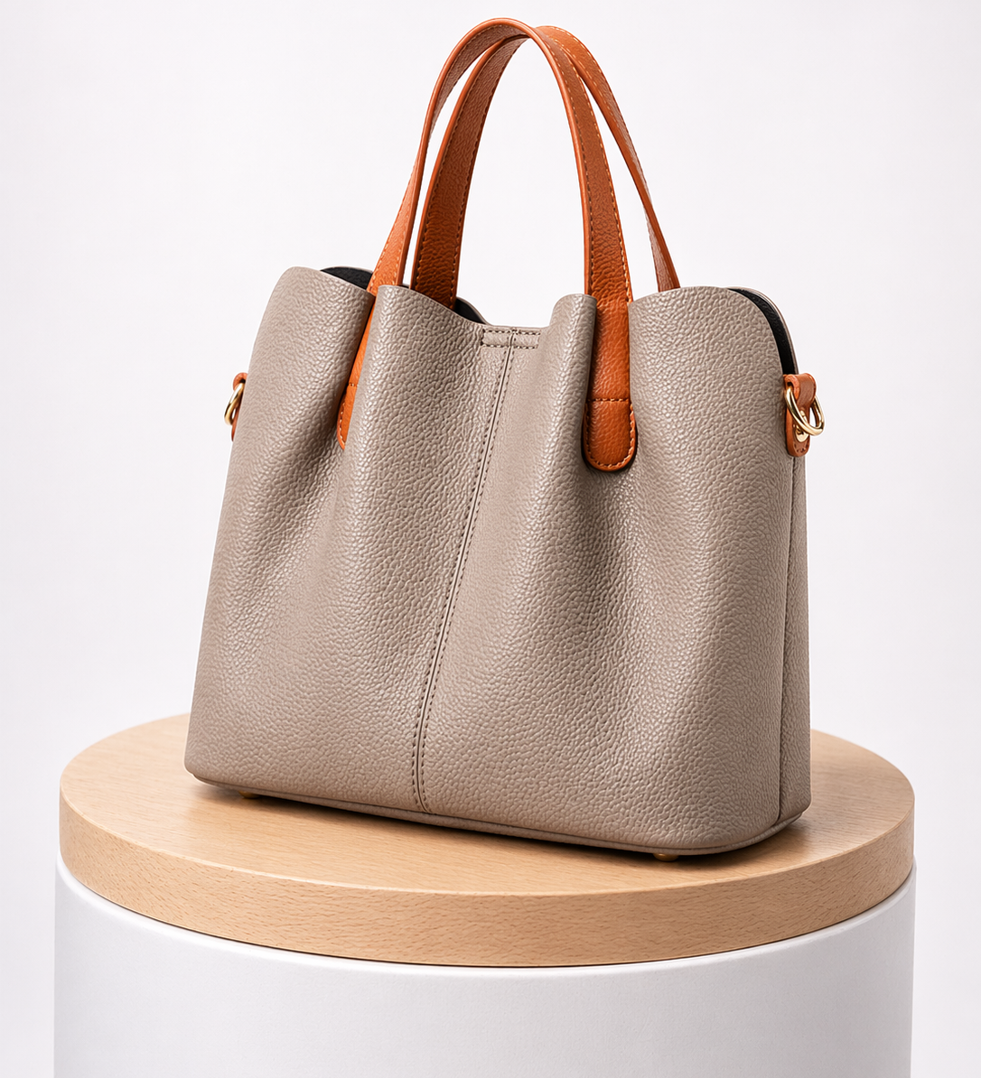 VALENZA™ Kontrastlæder-shopper