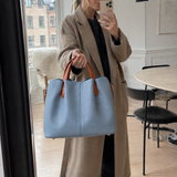 VALENZA™ Kontrastlæder-shopper