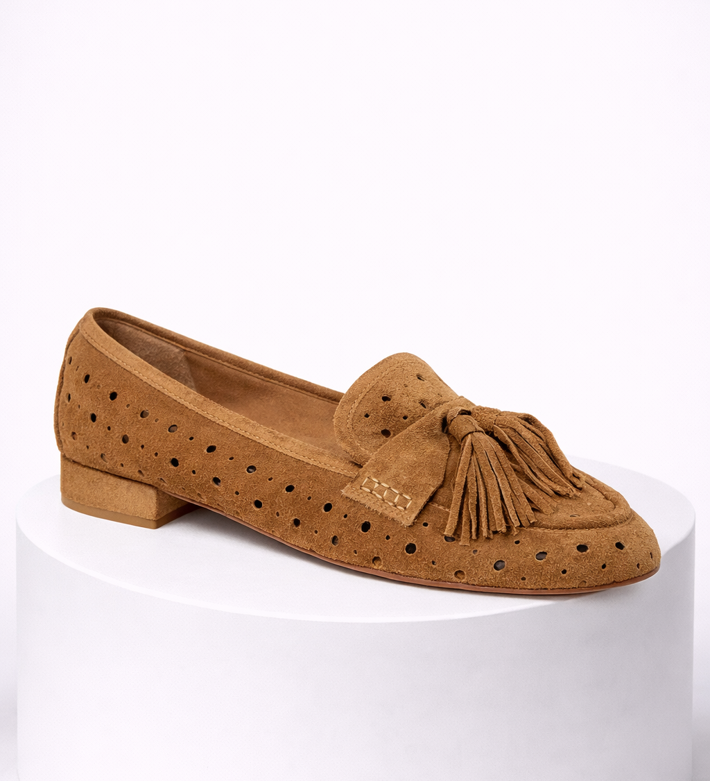 HERITAGE™ Ruskindloafers med kvast