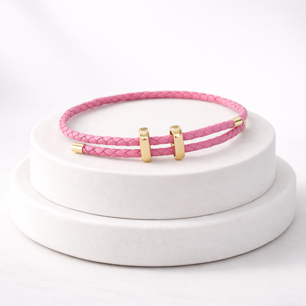 VELA™ Flettet Læderarmbånd