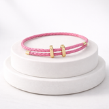 VELA™ Flettet Læderarmbånd