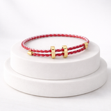VELA™ Flettet Læderarmbånd