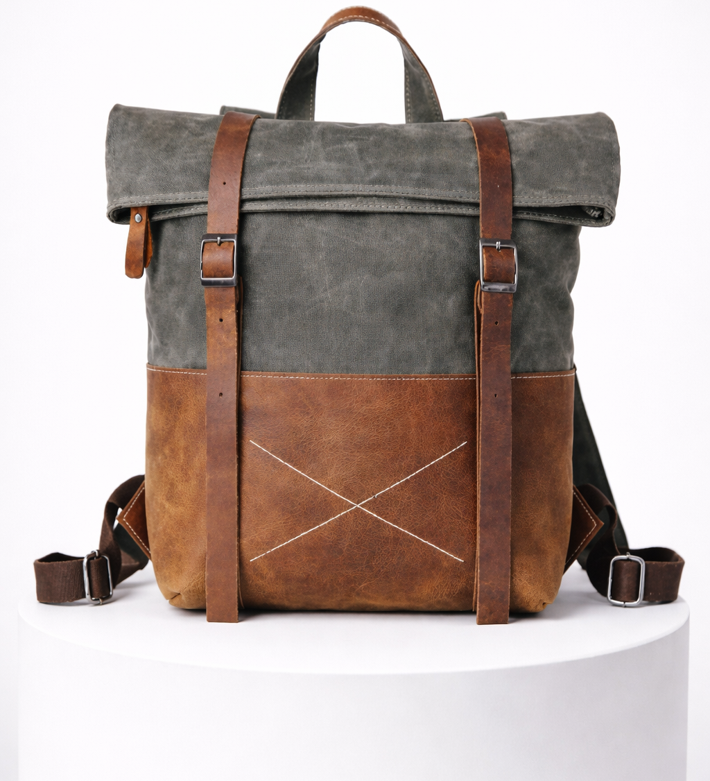 RUGGED NOMAD™ Rygsæk i Vokset Lærred