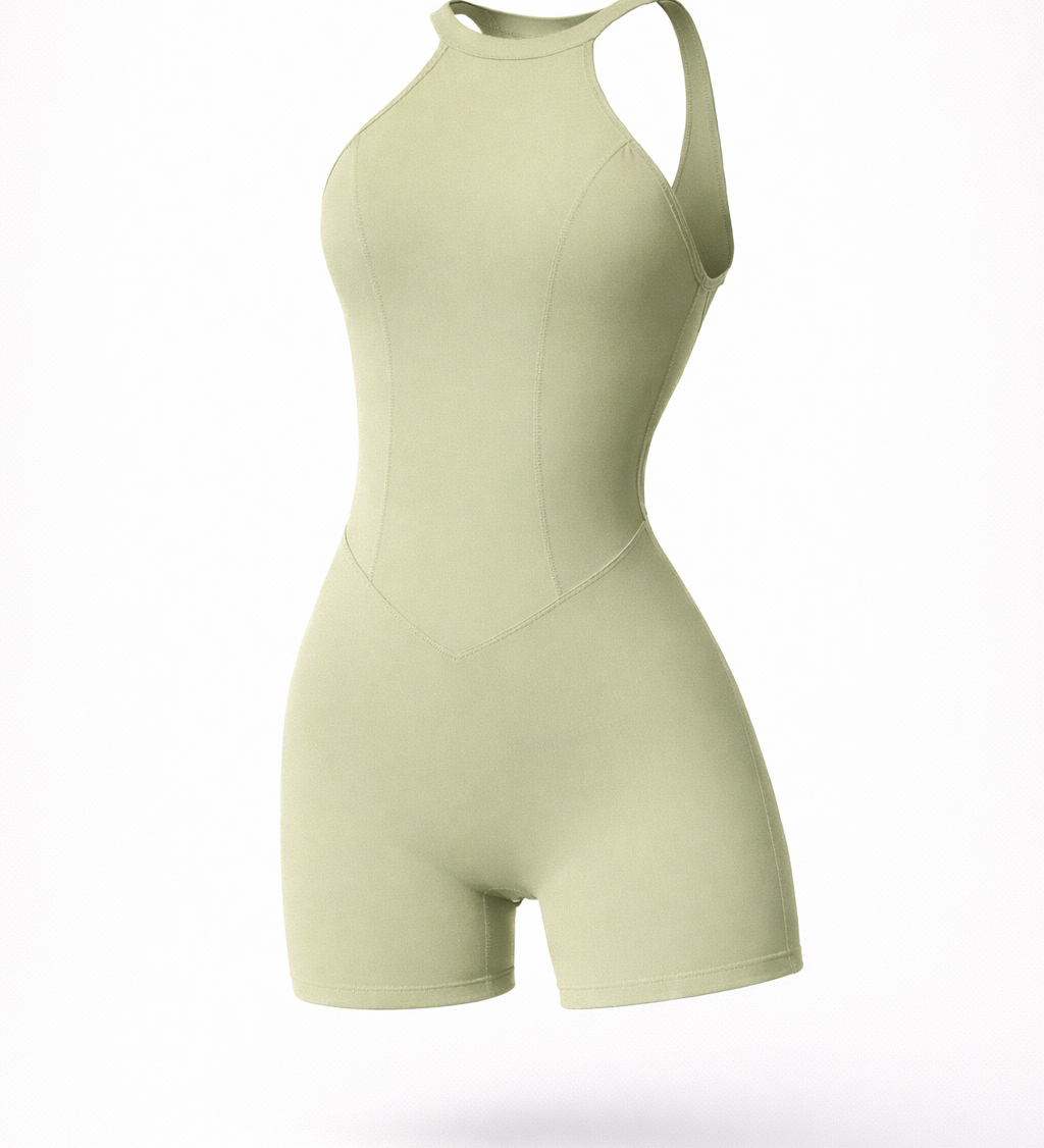 Tætsiddende Sports Jumpsuit Yogasæt