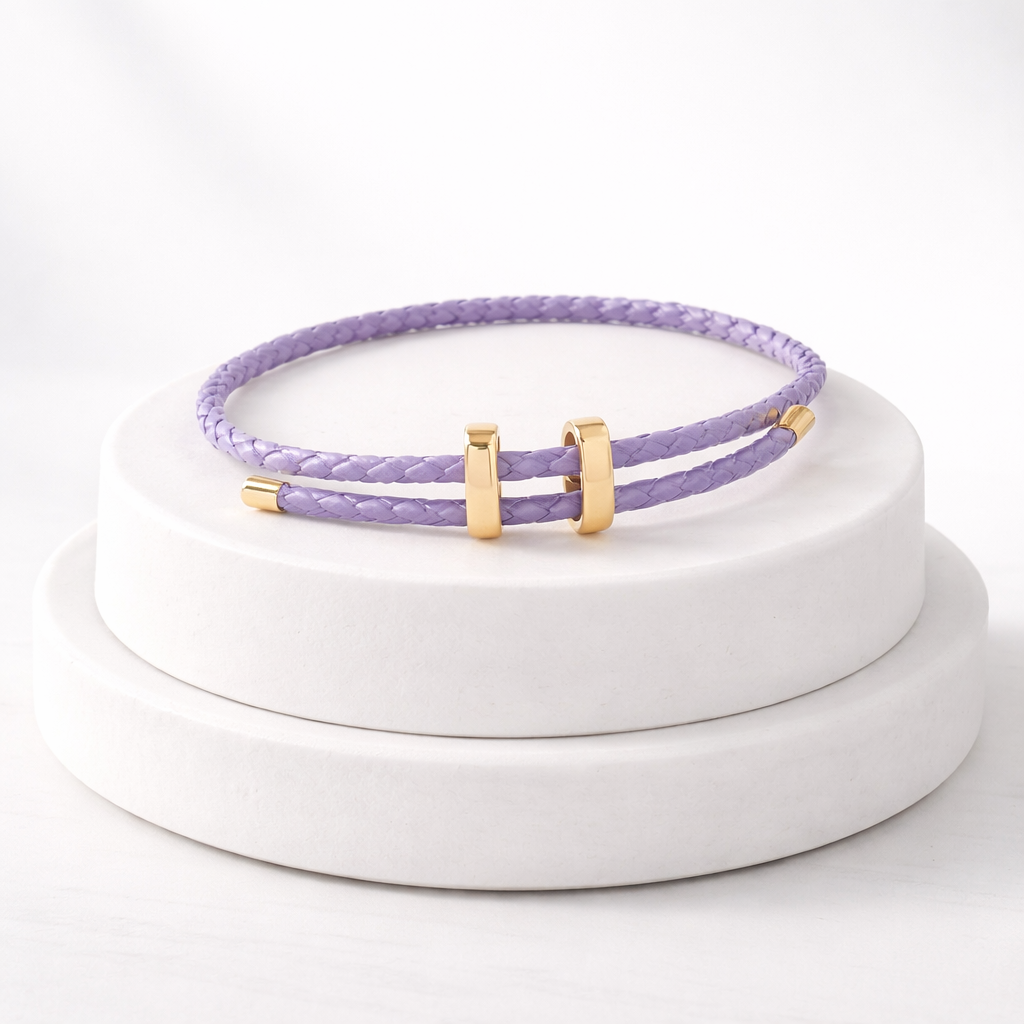 VELA™ Flettet Læderarmbånd